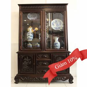 Tủ Bày Đồ Tích Tùng Hạc Mai Điểu Tủ Bày Đồ Tích Tùng Hạc Mai Điểu