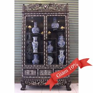 Tủ Cẩn Ốc Lưỡng Long Chầu Nguyệt Tủ Cẩn Ốc Lưỡng Long Chầu Nguyệt