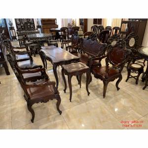 Bộ Ghế Luois Gỗ Gụ Bộ Ghế Luois Gỗ Gụ