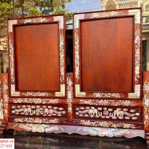 KHUNG ẢNH THỜ ĐÔI GỖ CẨM LAI KHUNG ẢNH THỜ ĐÔI GỖ CẨM LAI