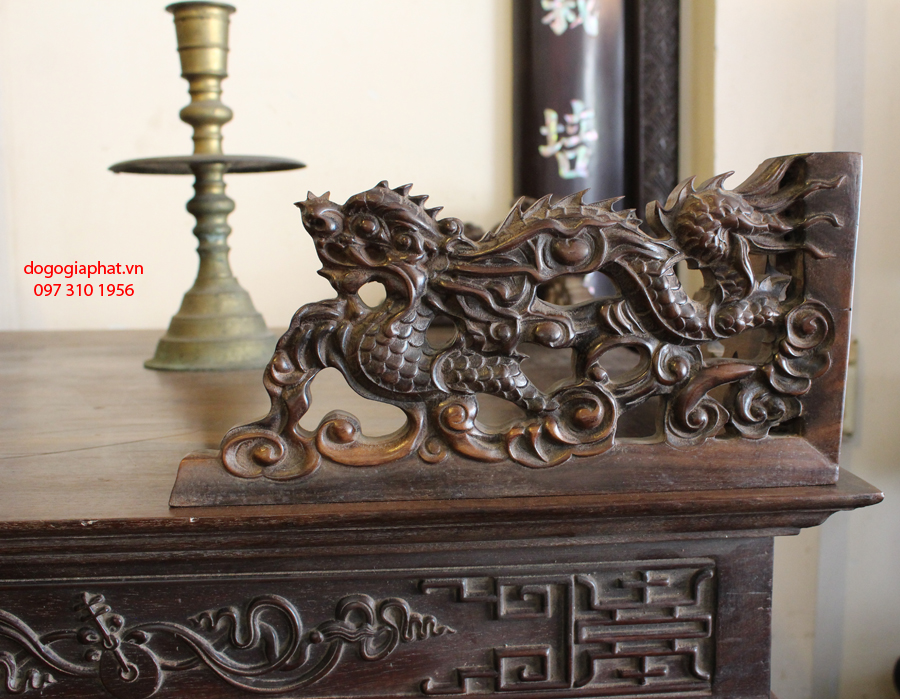 Bàn Thờ Tứ Linh Đục Chạm Đẹp Loại Lớn (Ms1)