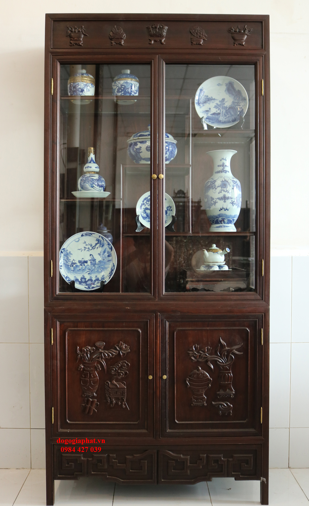 TỦ BÀY ĐỒ SỨ TÍCH CỔ ĐỒ