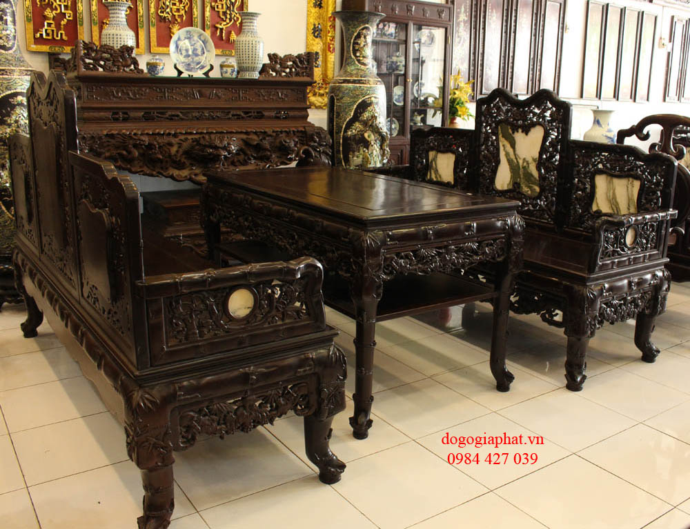 Bộ Trường Huế Chạm Trúc Nho Đẹp Xuất Sắc