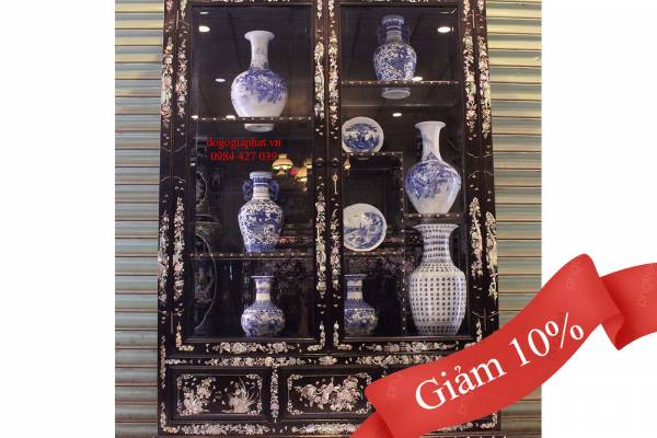 Tủ Bày Đồ Cẩn Ốc Xà Cừ Tuyệt Đẹp