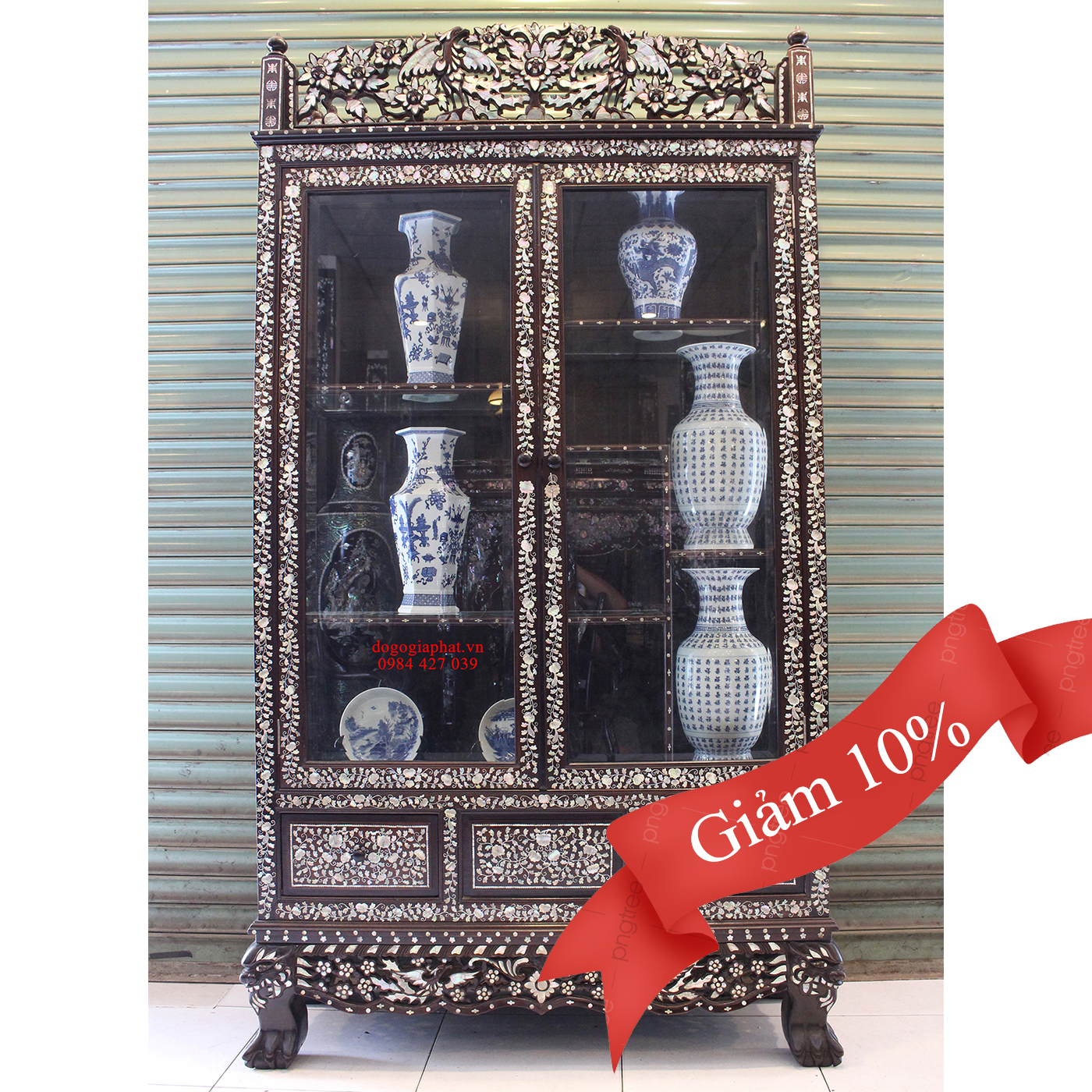 Tủ Cẩn Ốc Phượng Hồng Trao Duyên