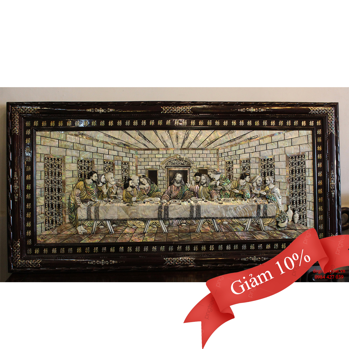 Bức Tranh Cẩn Ốc Bữa tiệc Cùng Chúa Jesu