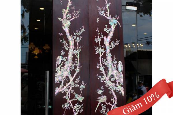 Câu Đối Mai Điểu Uyên Ương Cẩn Ốc Xà Cừ