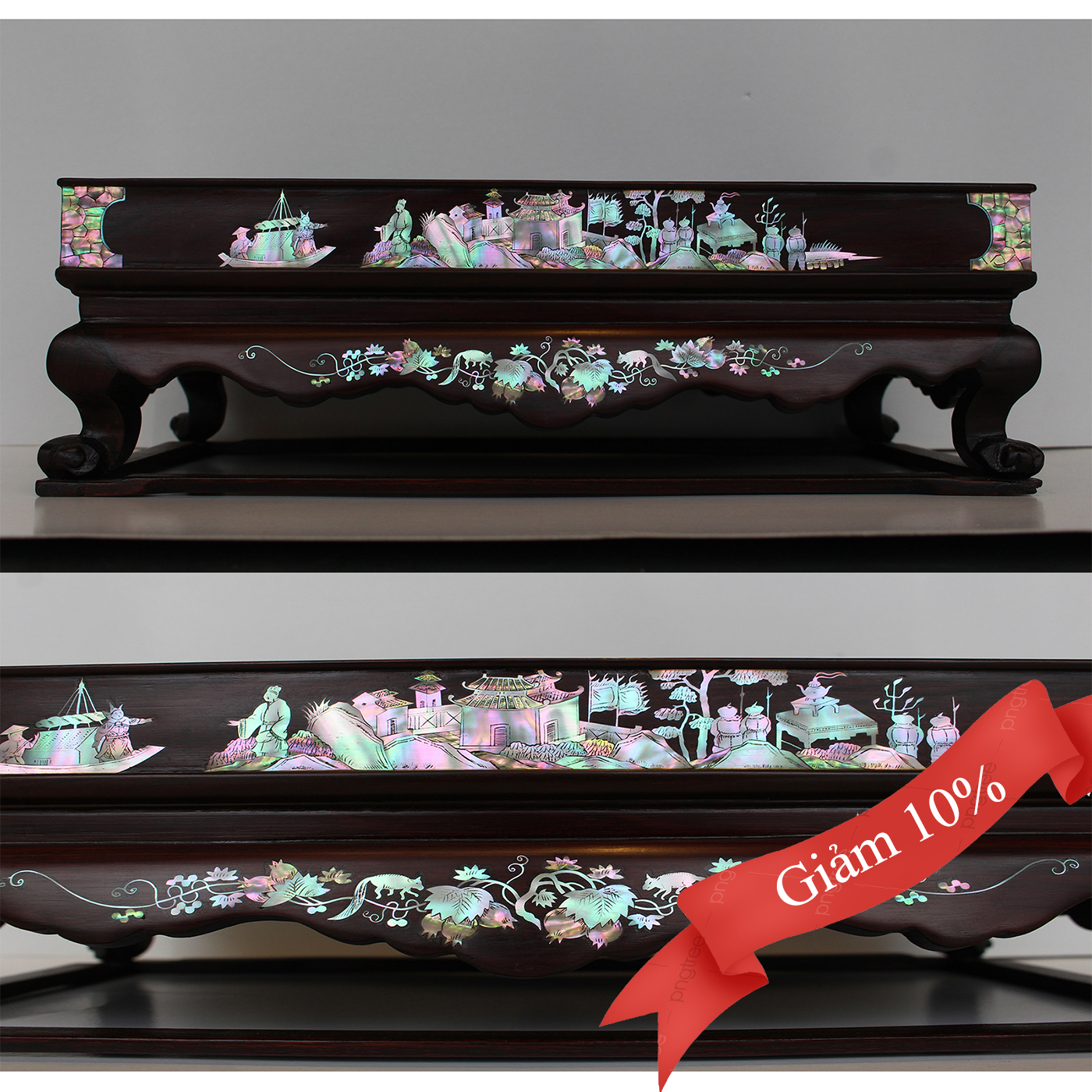 Khay Trà Cẩn Ốc Tích Tam Quốc (ms2)
