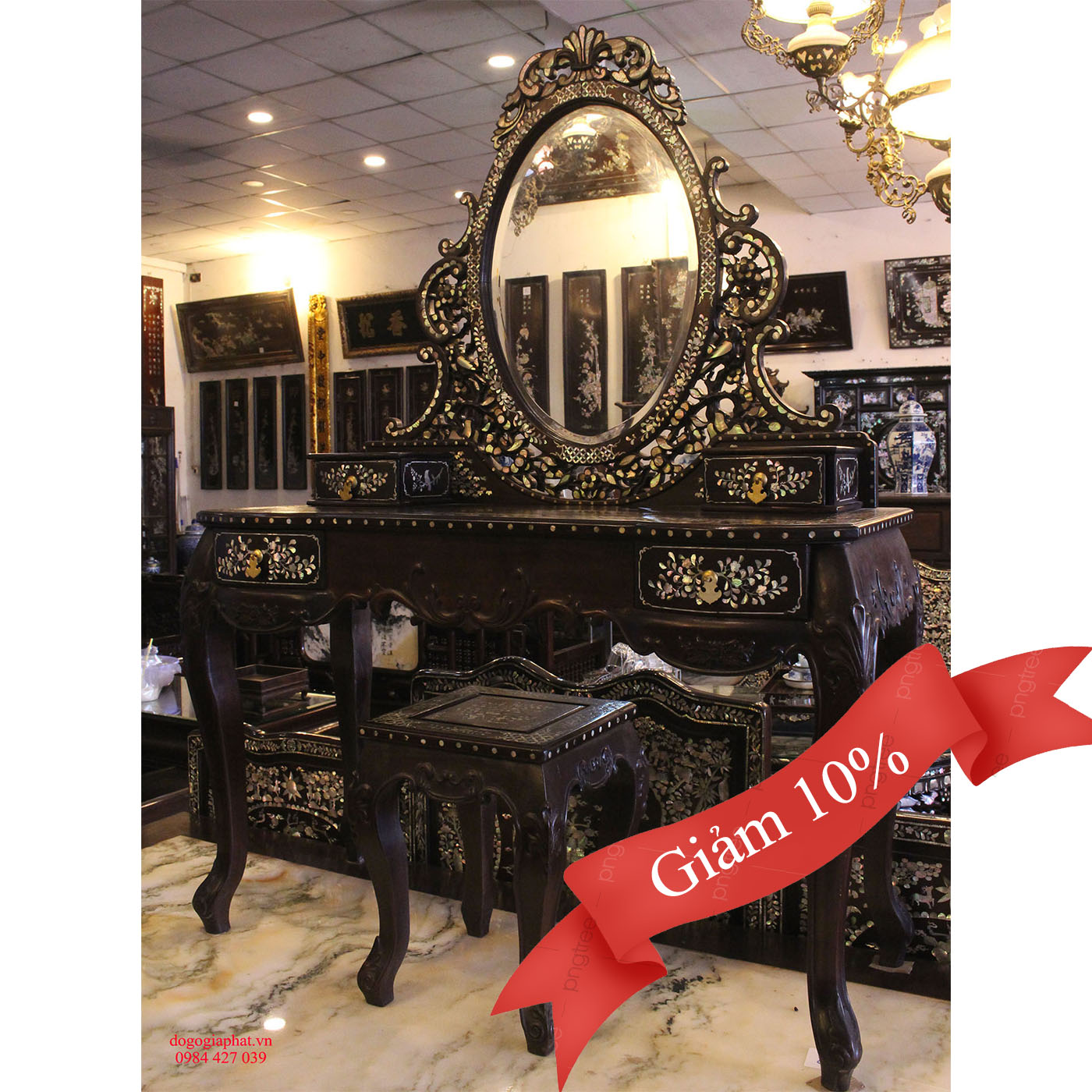 Bàn Trang Điểm Cẩn Ốc