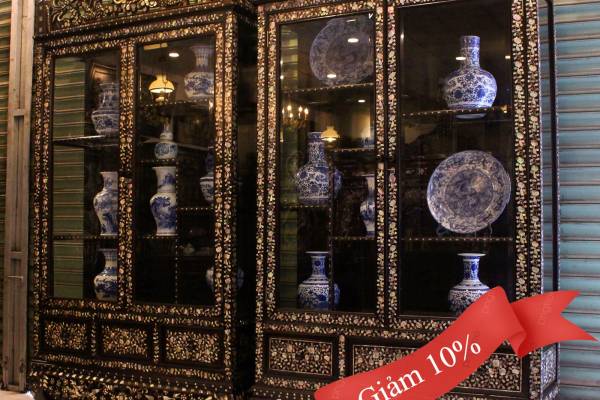 Cặp Tủ Long Phụng Cẩn Ốc Xà Cừ Tuyệt Đẹp