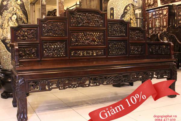 Bộ Ghế Ngũ Sơn Chạm Tứ Quý Tuyệt Đẹp
