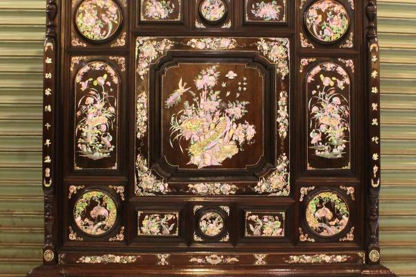 Tủ Thờ Cẩn Ốc 13 Trám - Tích Vinh Hoa Phú Quý gỗ Gụ