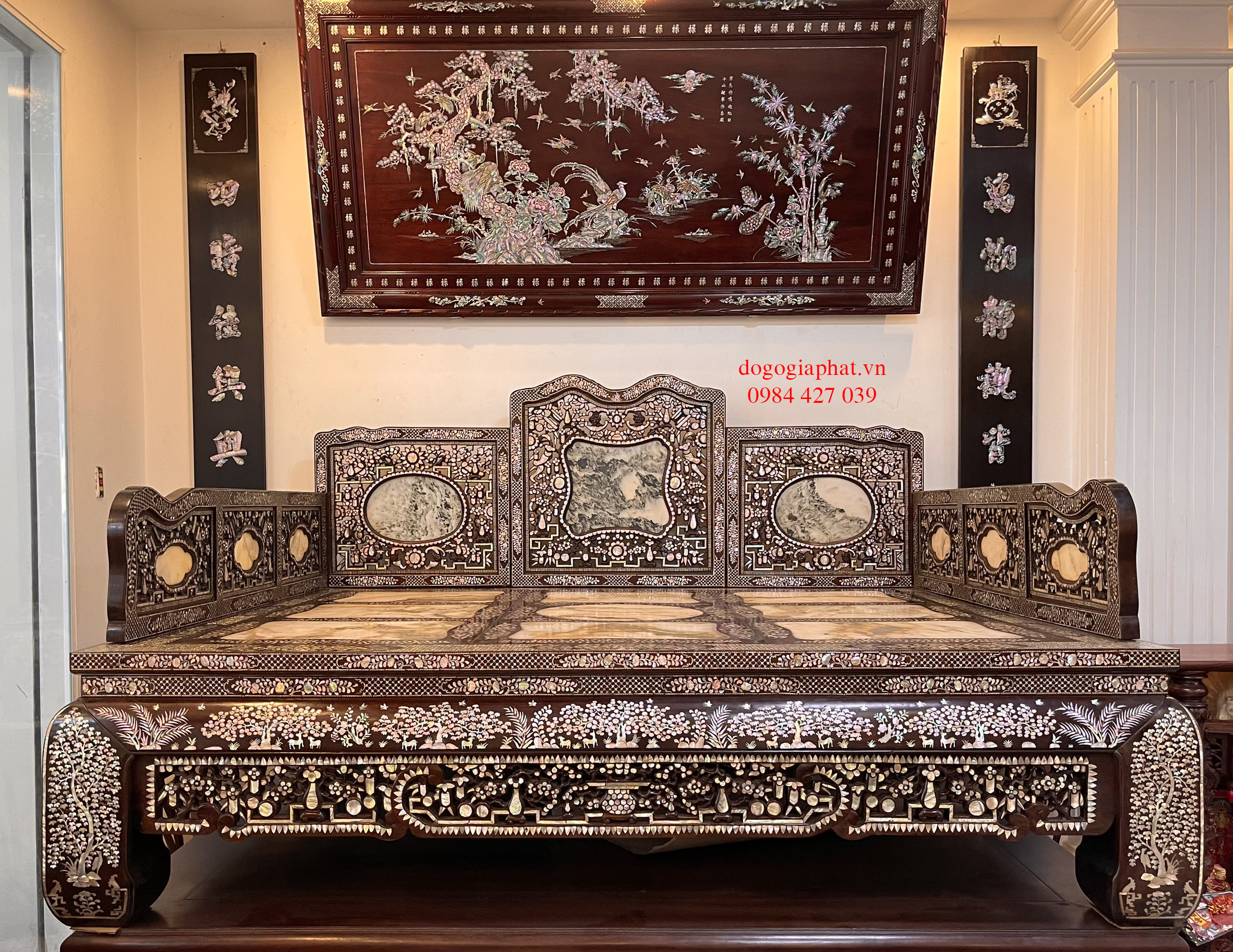 Giường 3 thành cẩn ốc xà cừ - tuyệt phẩm không thể bỏ lỡ