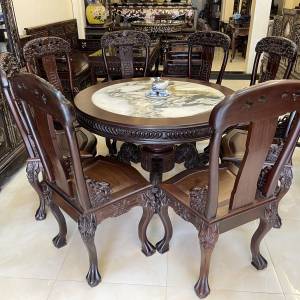 Bộ Bàn Tròn Kỳ Lân Sang Trọng Đẳng Cấp