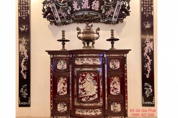 TỦ THỜ CẨM LAI CẨN ỐC SINGAPO TÍCH NHỊ THẬP TỨ HIẾU (ms2)