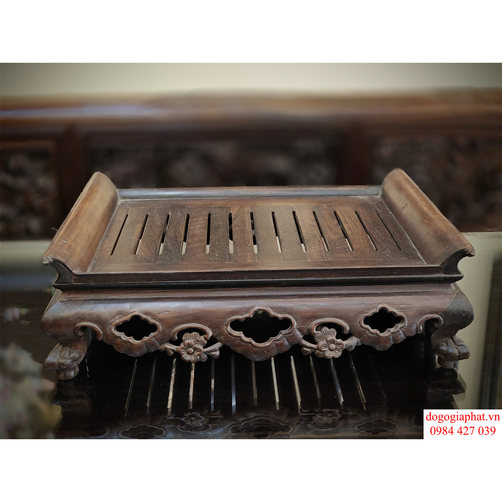 Khay Trà Gỗ Trắc Tự Nhiên Cao Cấp - Món Quà Ý Nghĩa Tặng Người Thân