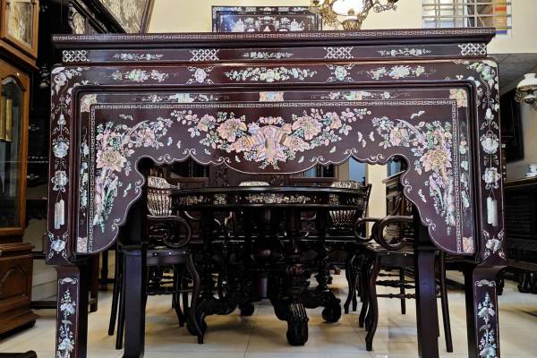 Bàn Thờ Cẩn Ốc Xà Cừ Chân - Thiện - Mỹ