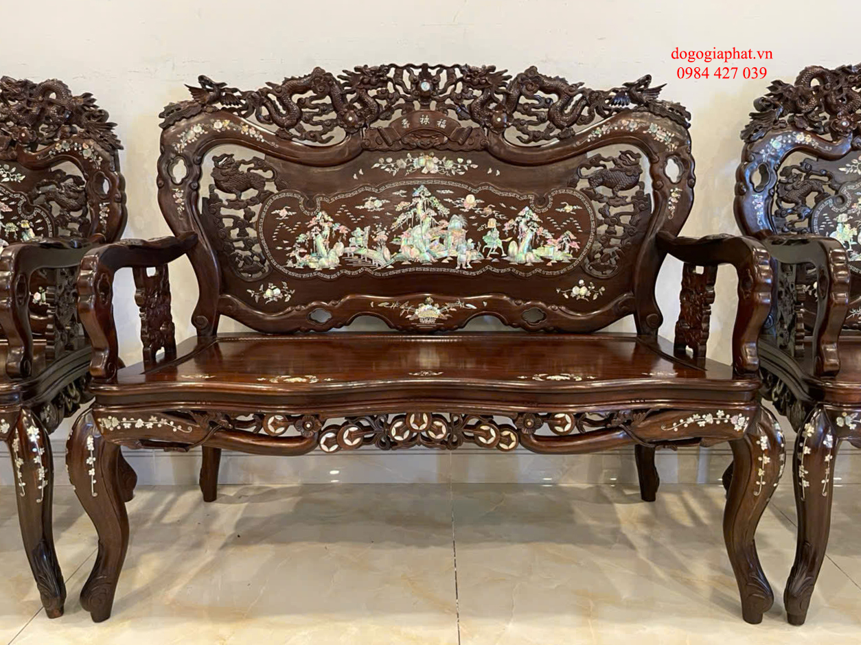 BỘ GHẾ KHÁNH RỒNG 9 MÓN ĐẲNG CẤP