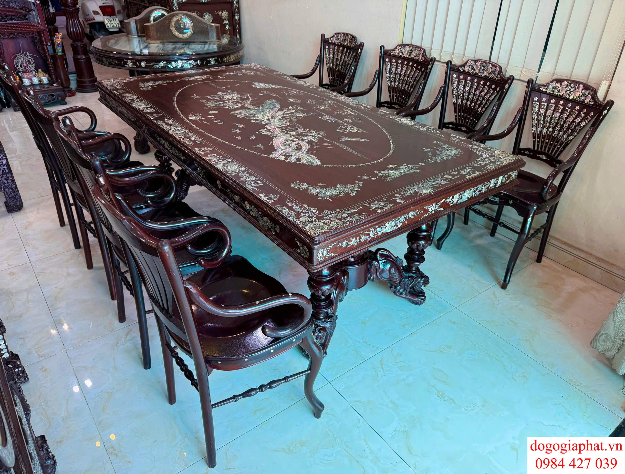 BỘ GHẾ RẺ QUẠT BÀN CẨN ỐC XÀ CỪ