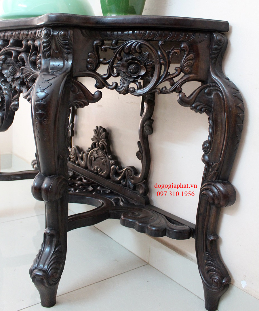 BÀN BÁN NGUYỆT CHẠM LOUIS PHÁP